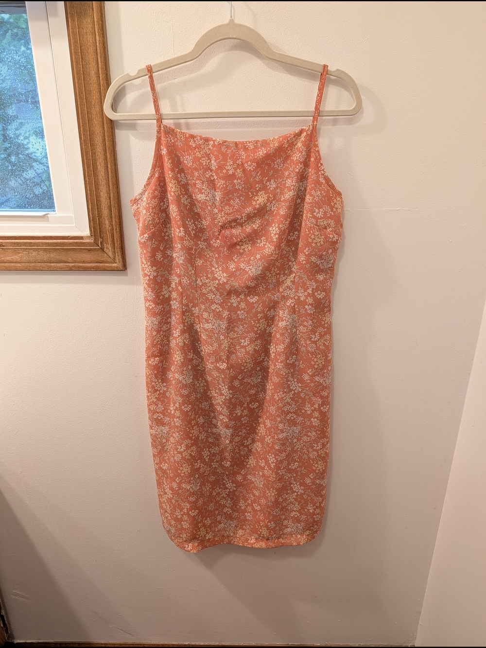 Old Navy Floral Slip Dress in Coral